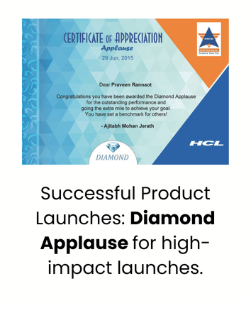 Digital Marketing Expert in India Praveen Rannaot was awarded for innovative Product Launch